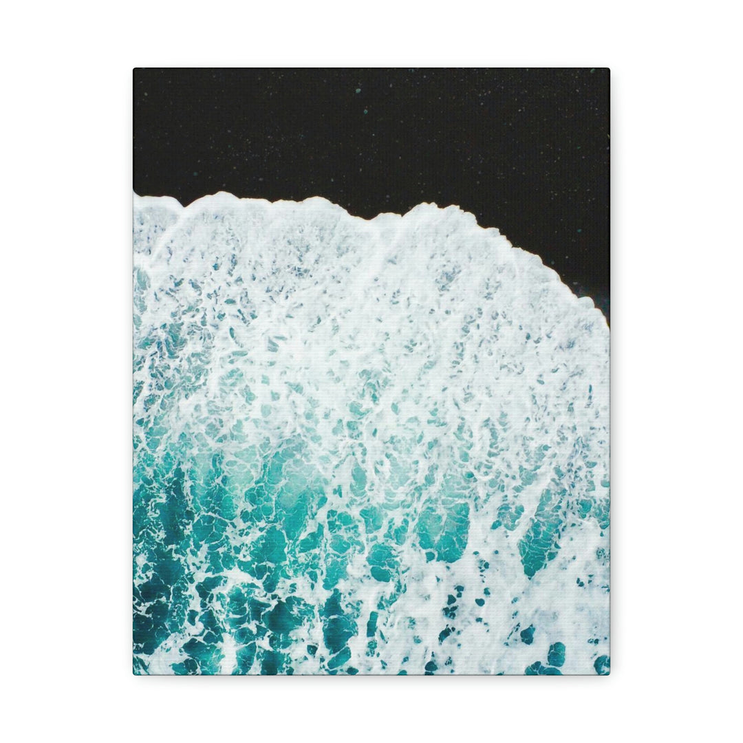 A Wave on Volcanic Sand - Canvas