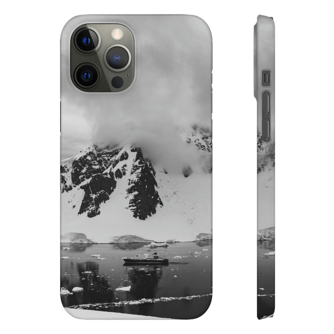 Peaceful Anchoring in Black and White - Phone Case