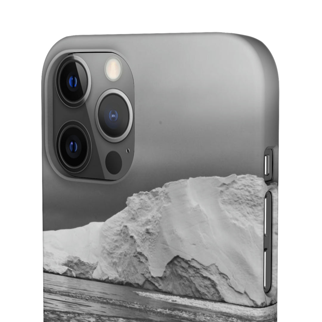 Lane of Ice In Black and White - Phone Case