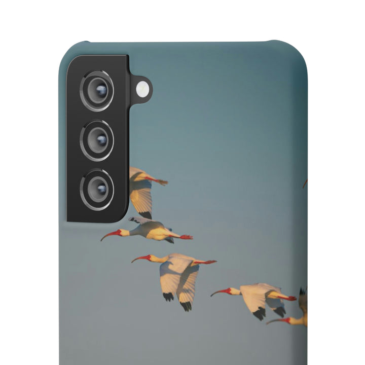 White Ibis in Flight - Phone Case