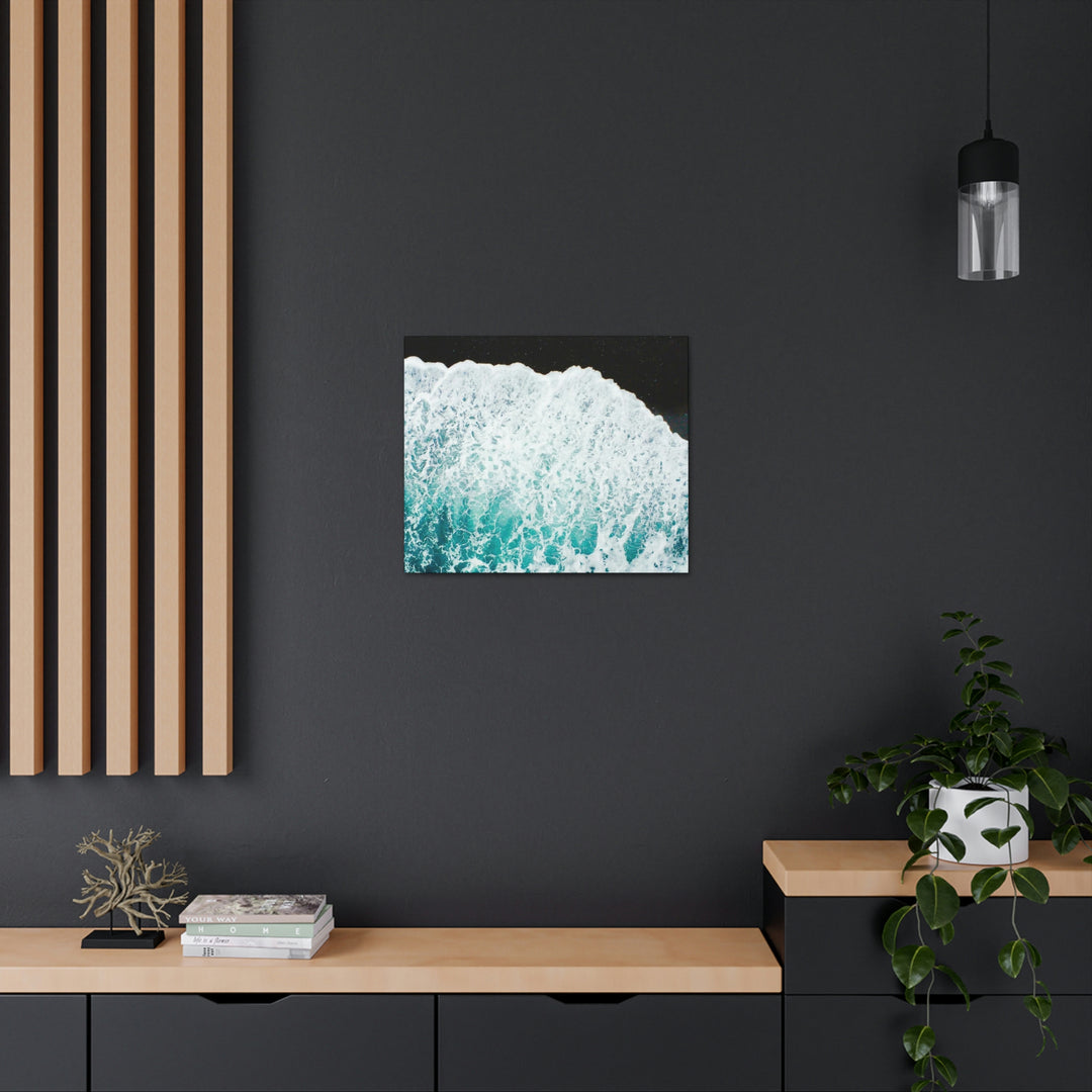 A Wave on Volcanic Sand - Canvas