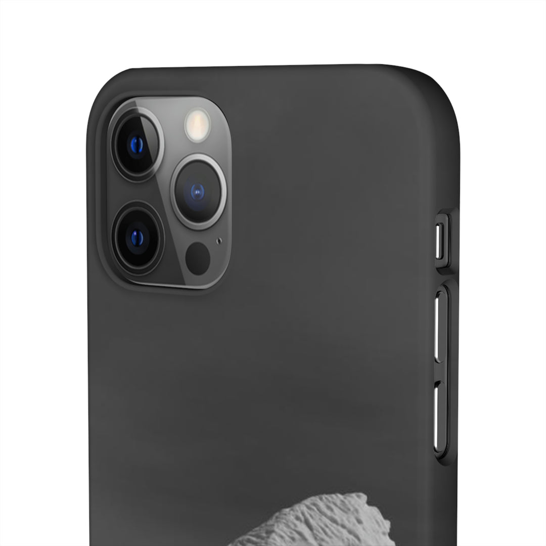 The Angles of an Iceberg in Black and White - Phone Case