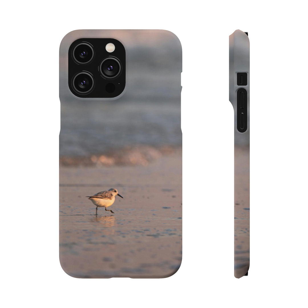 Sanderling in Soft Dusk Light - Phone Case