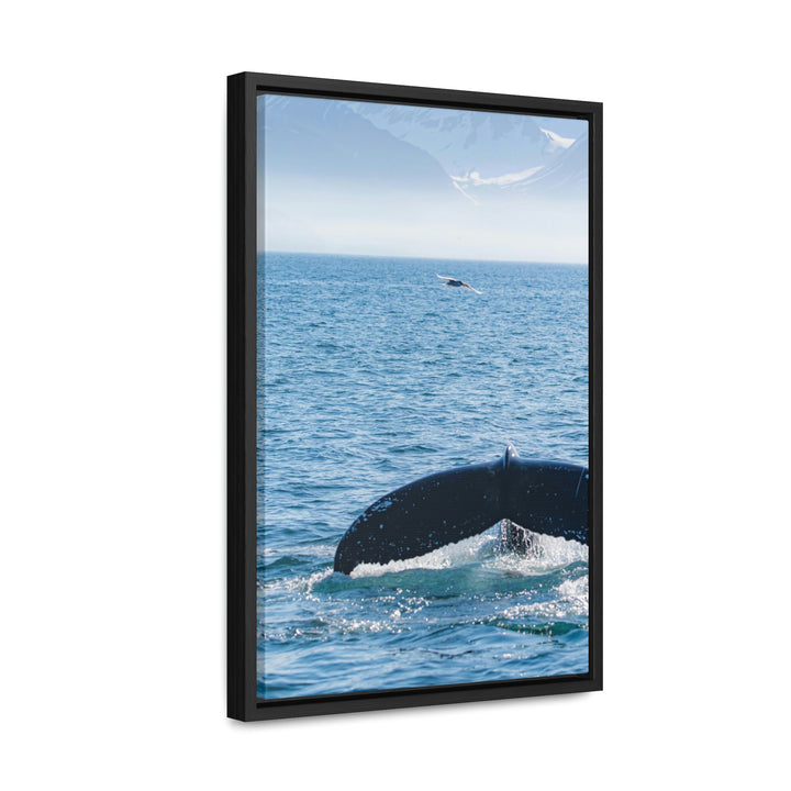 A Whale and A Mountain - Canvas with Frame