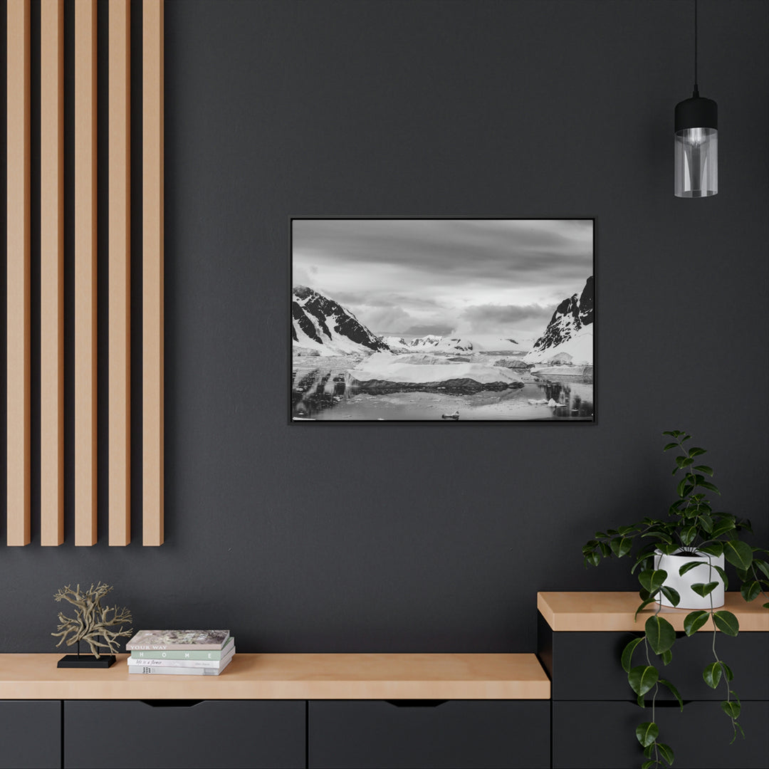 A Still Day in Black and White - Canvas with Frame