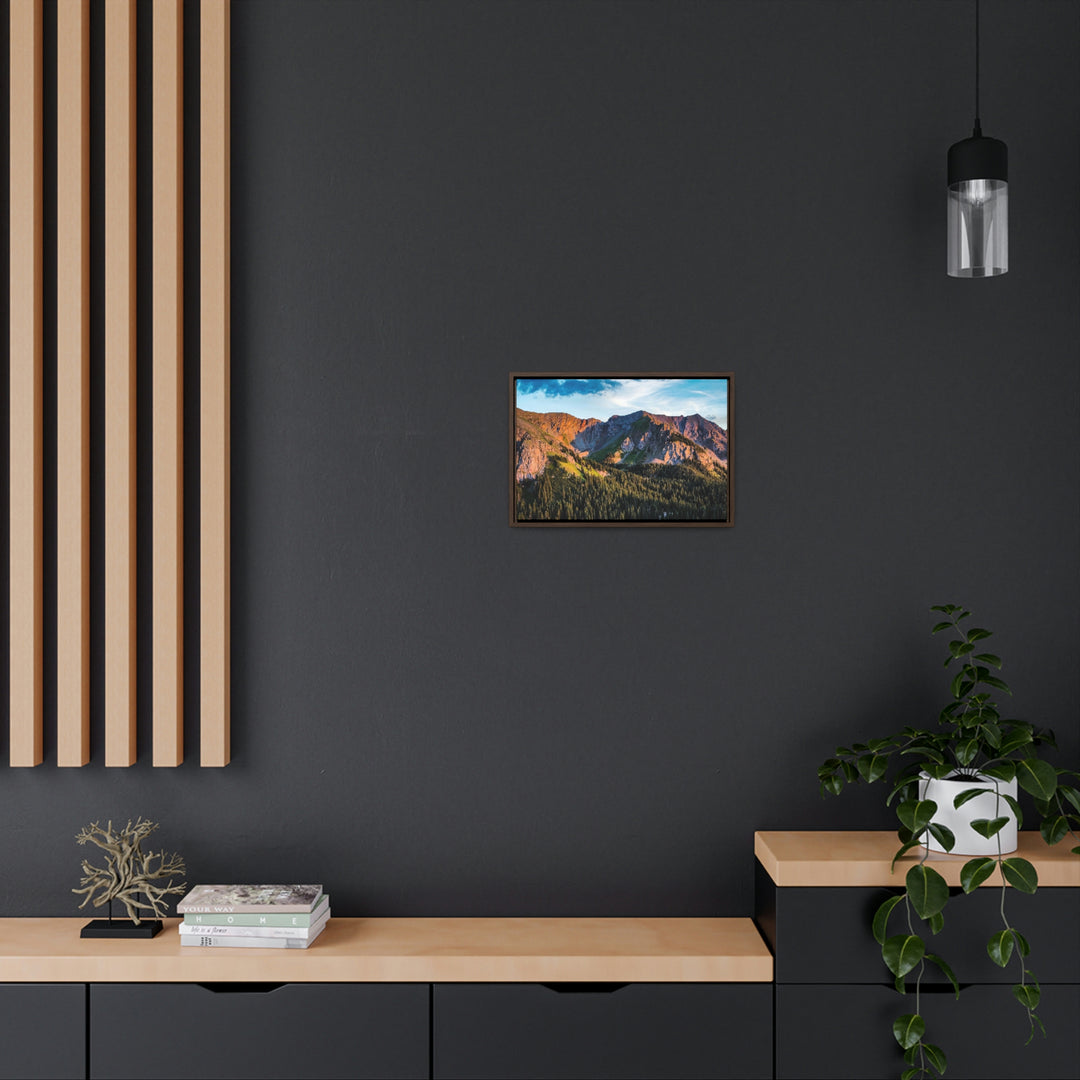 Fading Mountain Light - Canvas with Frame