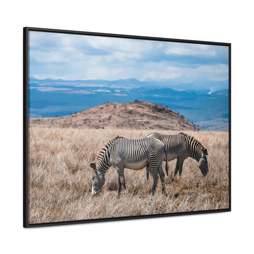 Zebra-Striped Expanse - Canvas With Frame