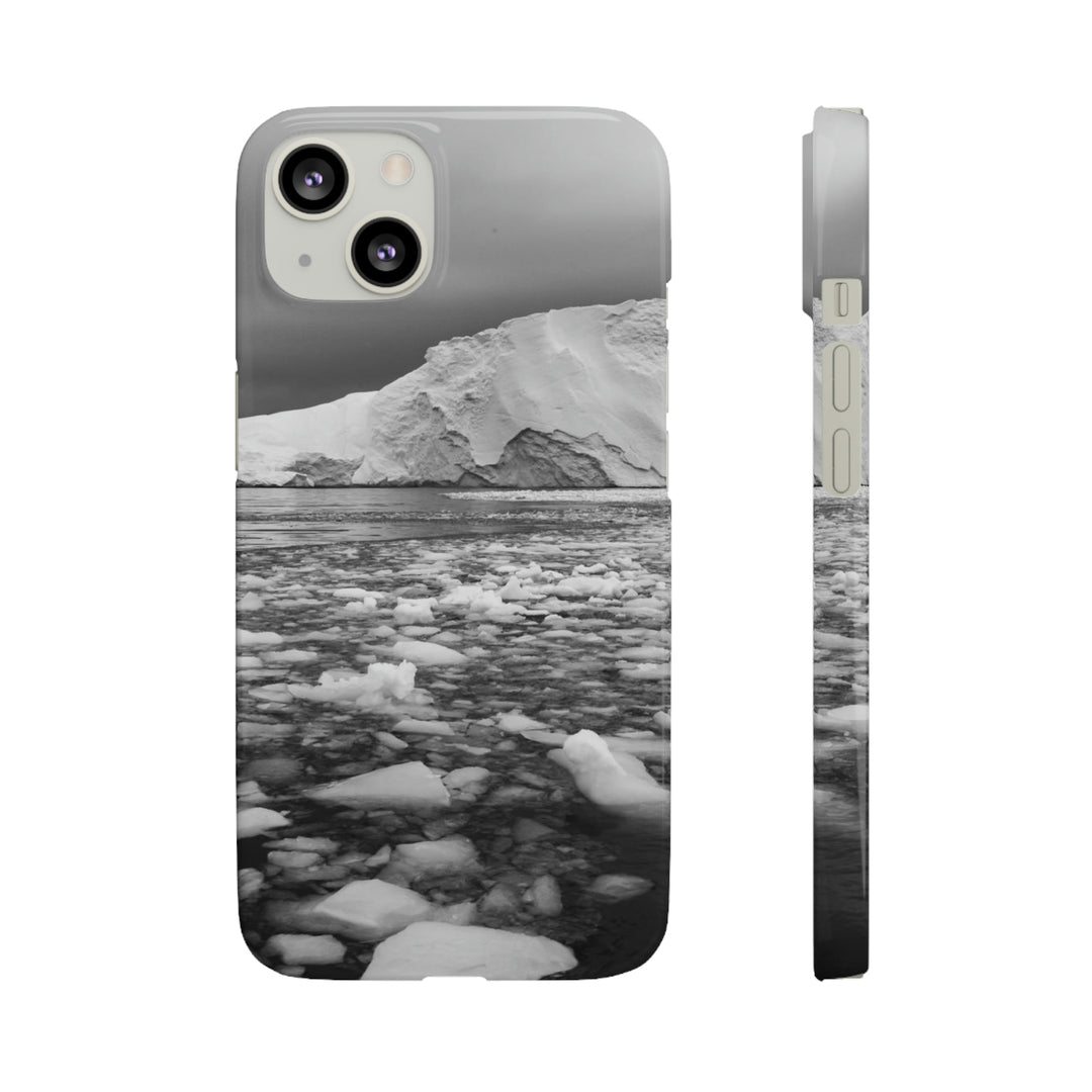 Lane of Ice In Black and White - Phone Case