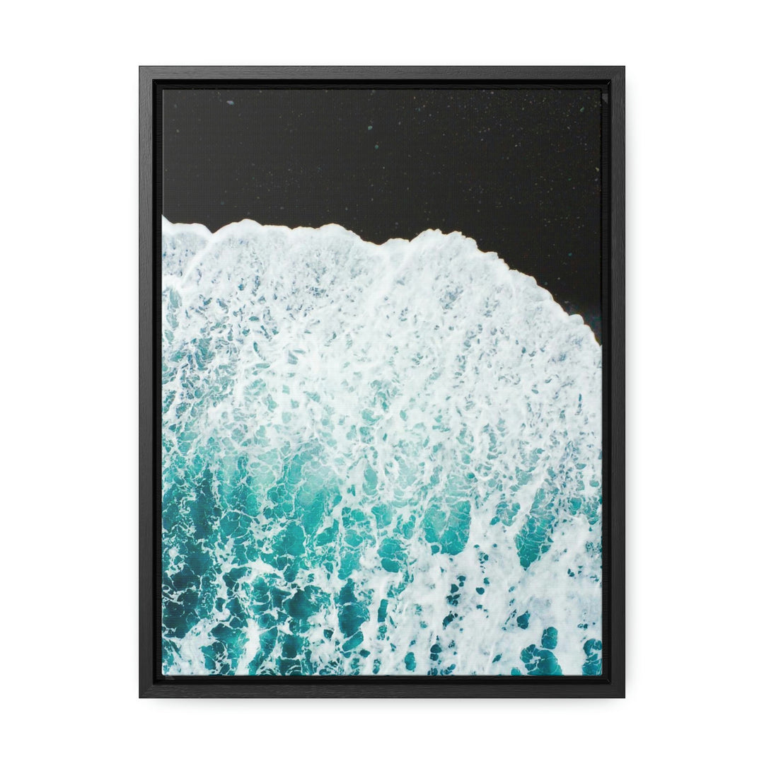 A Wave on Volcanic Sand - Canvas with Frame