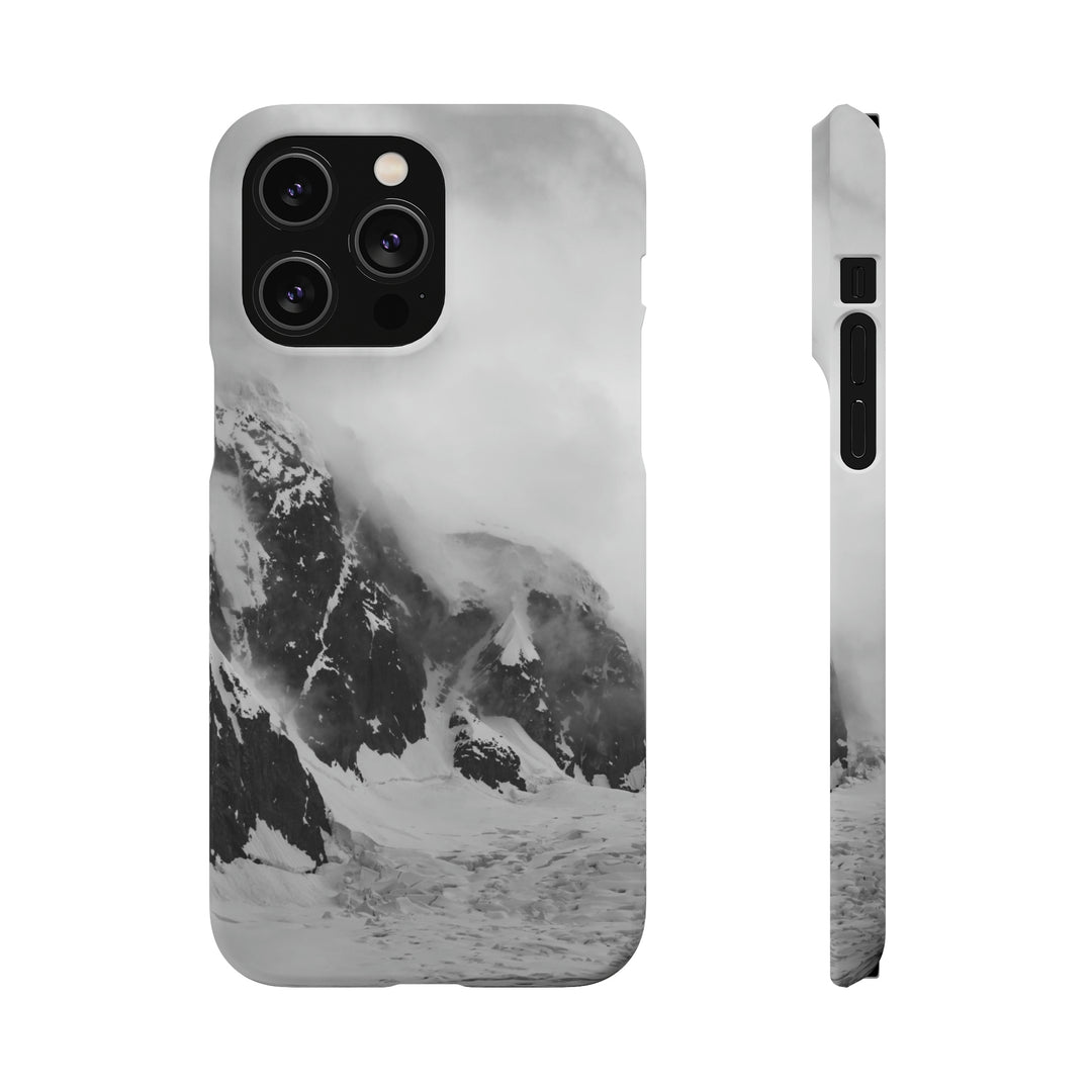 The Mist Descends in Black and White - Phone Case