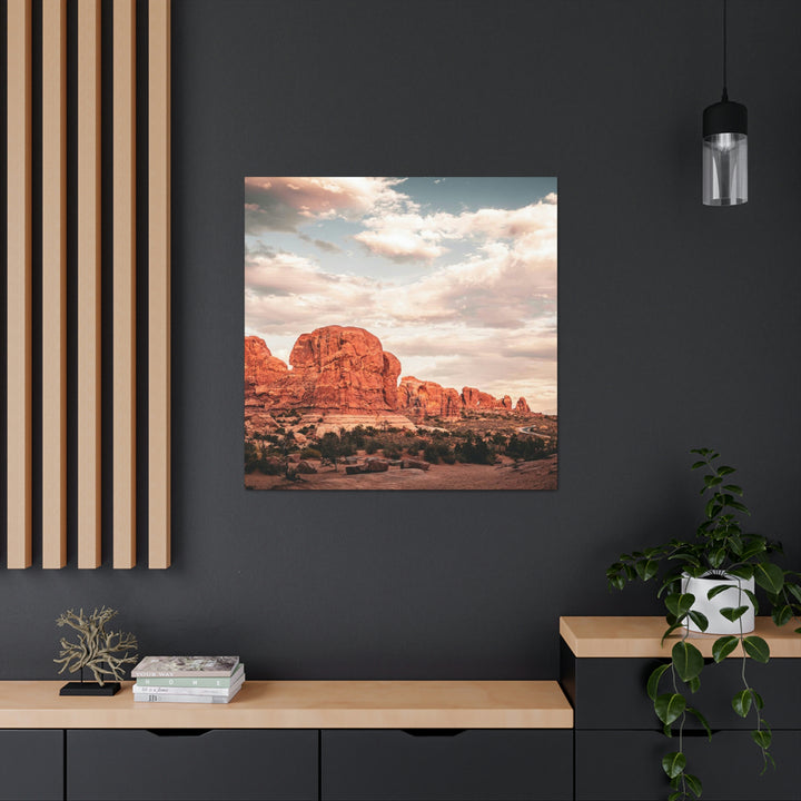 A Desert Sunset - Canvas