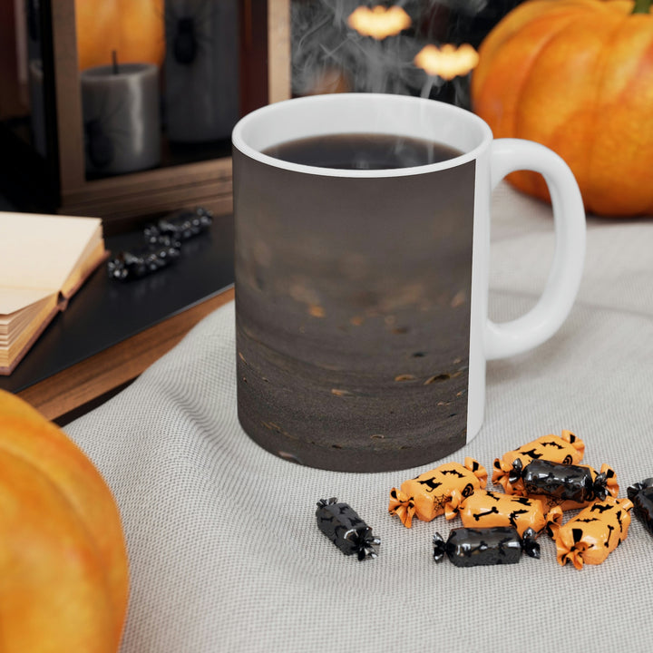 Feeding Sanderling - Ceramic Mug 11oz - Visiting This World