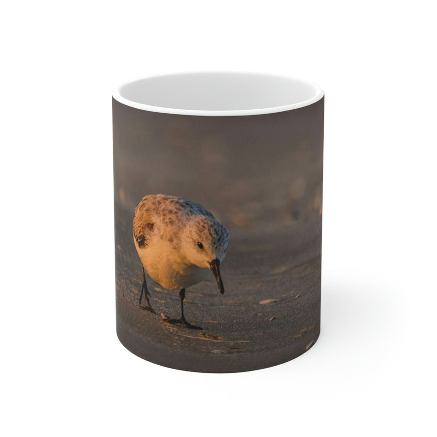 Feeding Sanderling - Ceramic Mug 11oz - Visiting This World