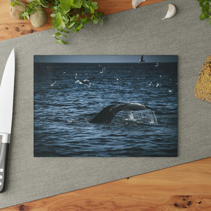 Feeding Tail - Glass Cutting Board - Visiting This World