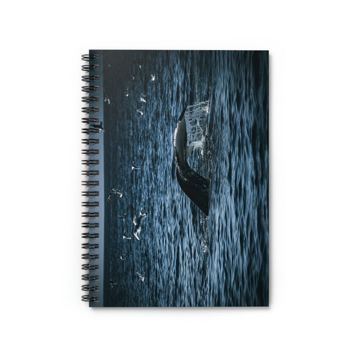 Feeding Tail - Spiral Ruled Line Notebook - Visiting This World