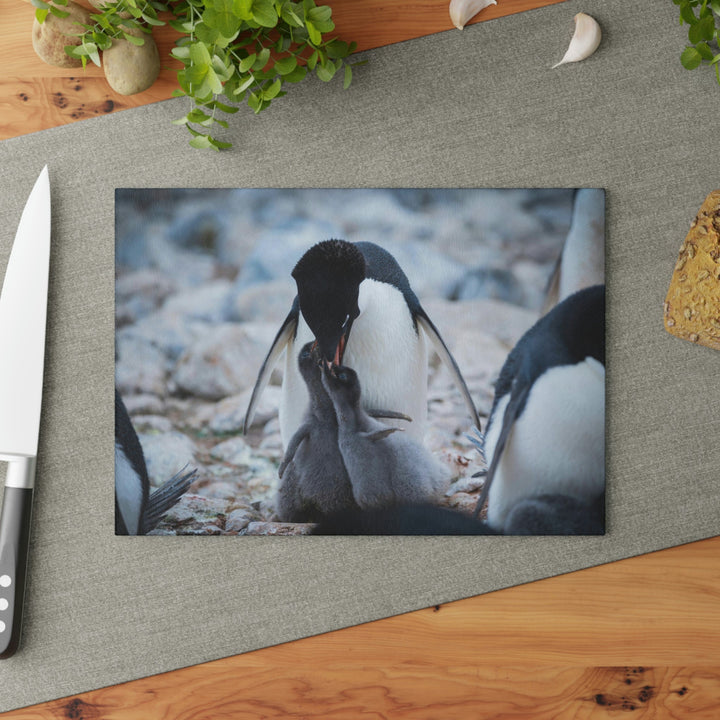 Feeding Time - Glass Cutting Board - Visiting This World