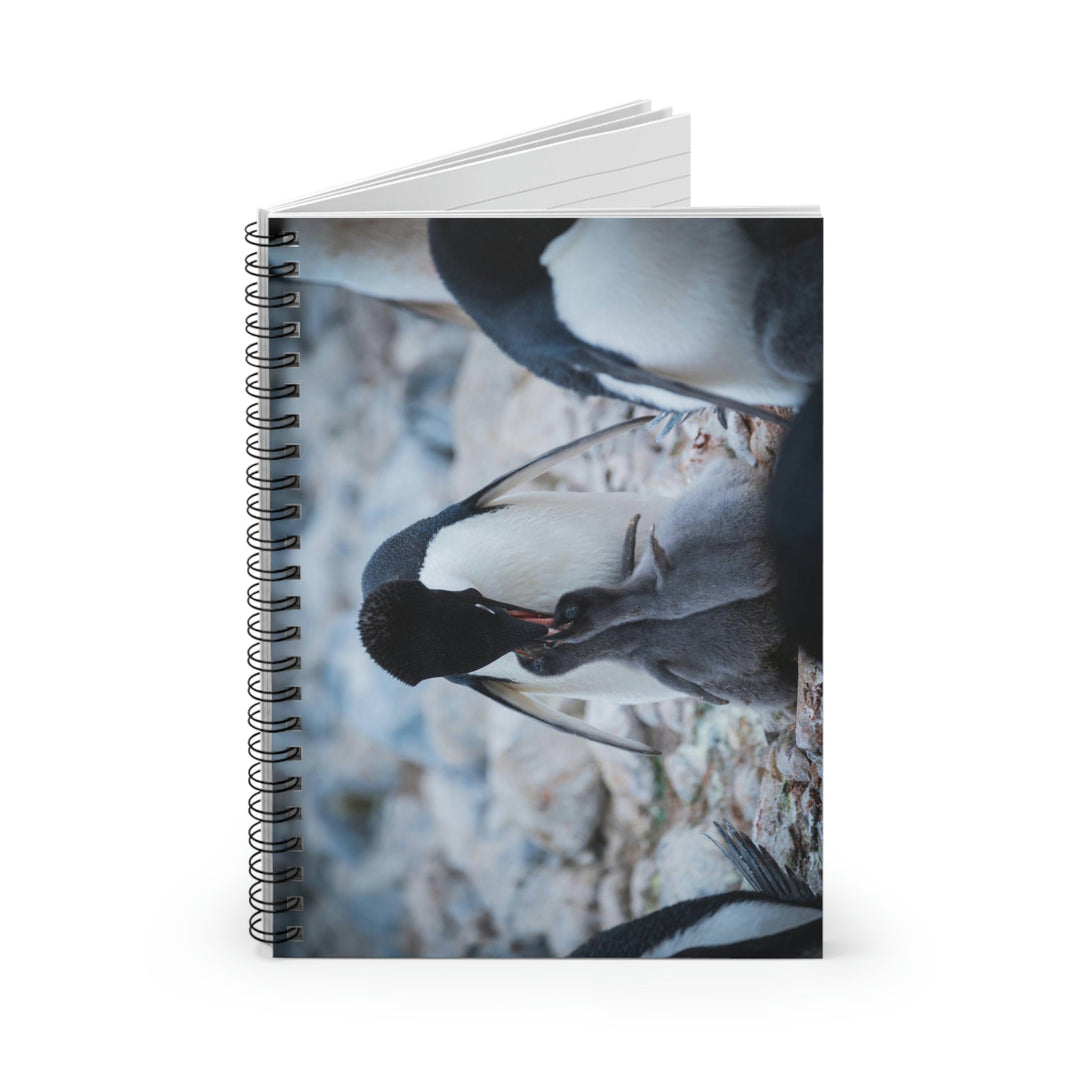 Feeding Time - Spiral Ruled Line Notebook - Visiting This World