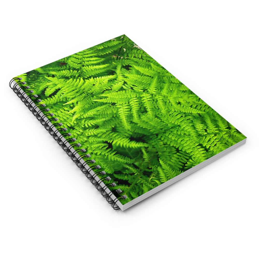 Ferns, Ferns, Ferns - Spiral Ruled Line Notebook - Visiting This World