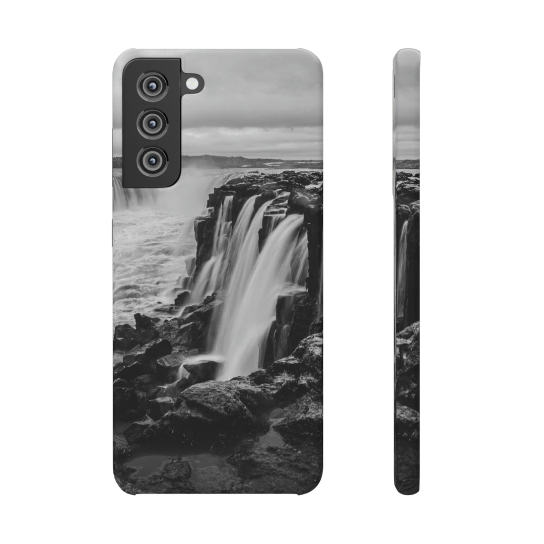 Selfoss in Black and White - Phone Case