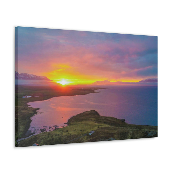 Sunset Over the Fjord Part 1 - Canvas