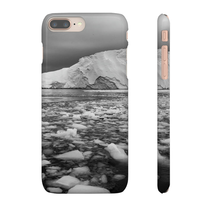 Lane of Ice In Black and White - Phone Case