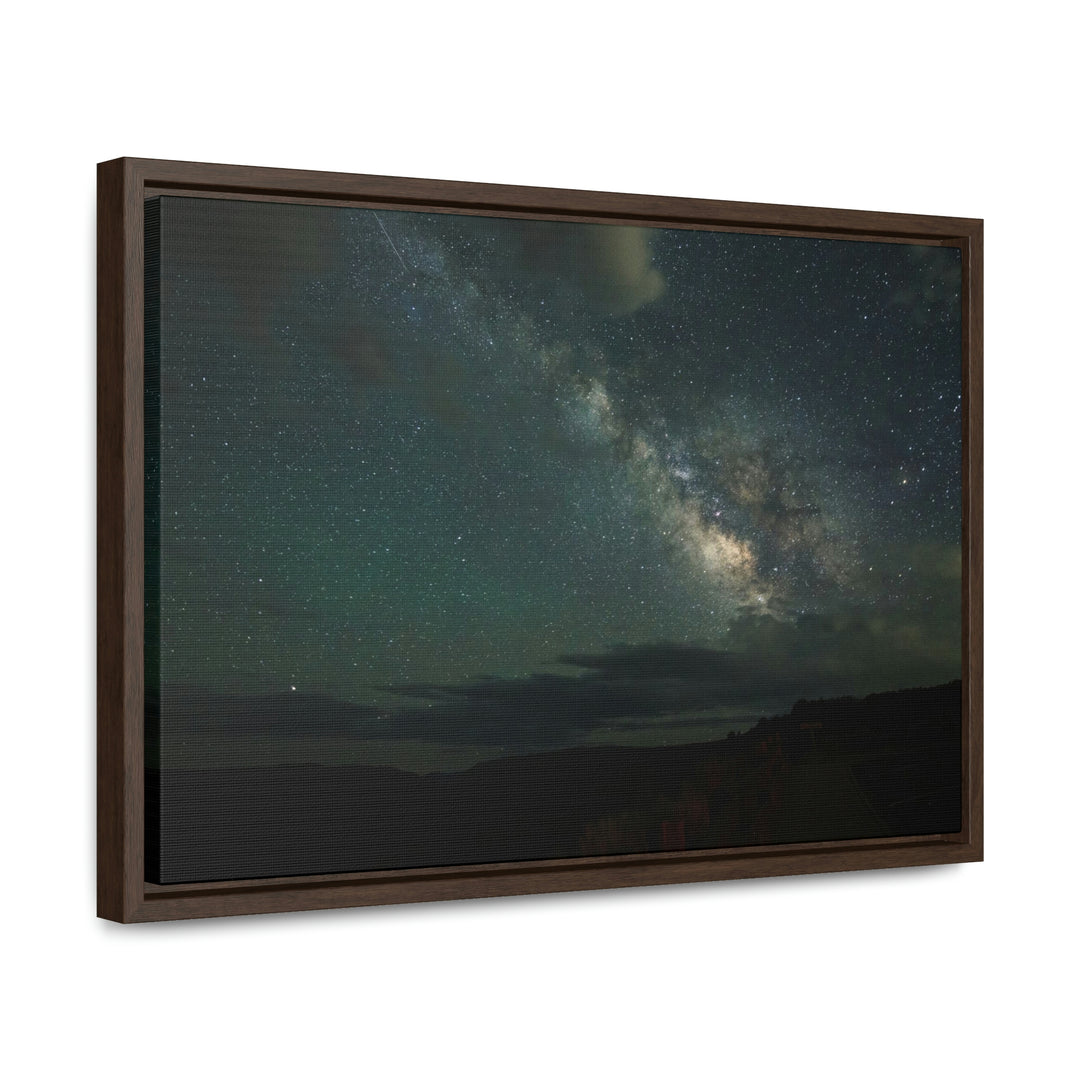 Milky Way Through the Clouds Part 2 - Canvas with Frame