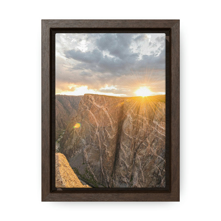 Painted Wall at Sunset Part 2 - Canvas with Frame