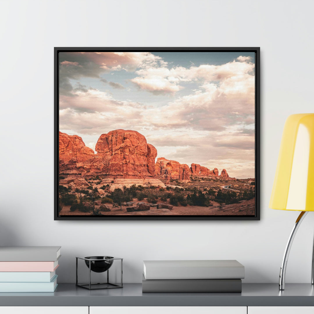 A Desert Sunset - Canvas with Frame