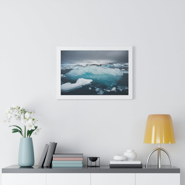 Floating Ice - Framed Print - Visiting This World