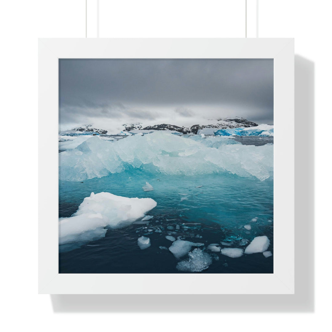 Floating Ice - Framed Print - Visiting This World