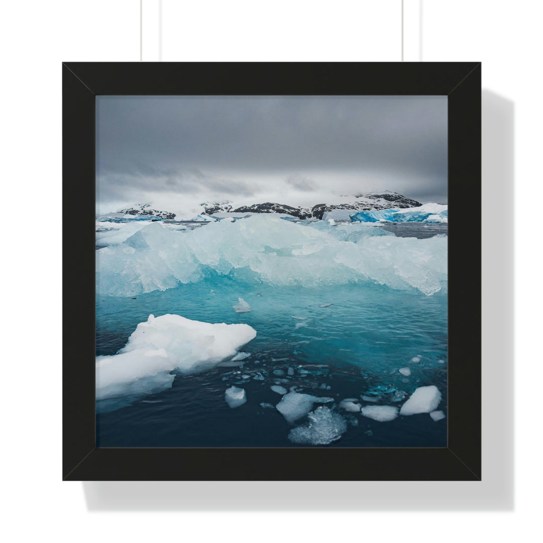 Floating Ice - Framed Print - Visiting This World