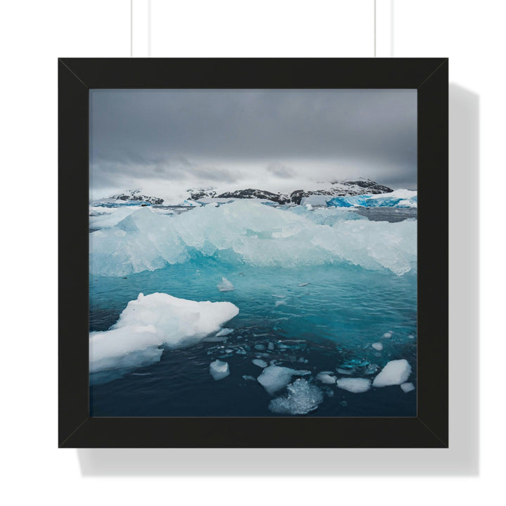 Floating Ice - Framed Print - Visiting This World