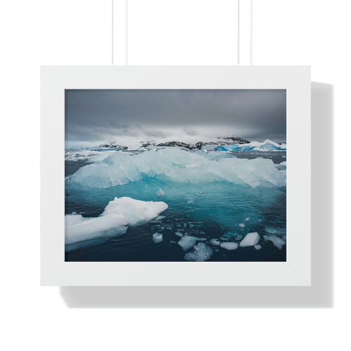 Floating Ice - Framed Print - Visiting This World