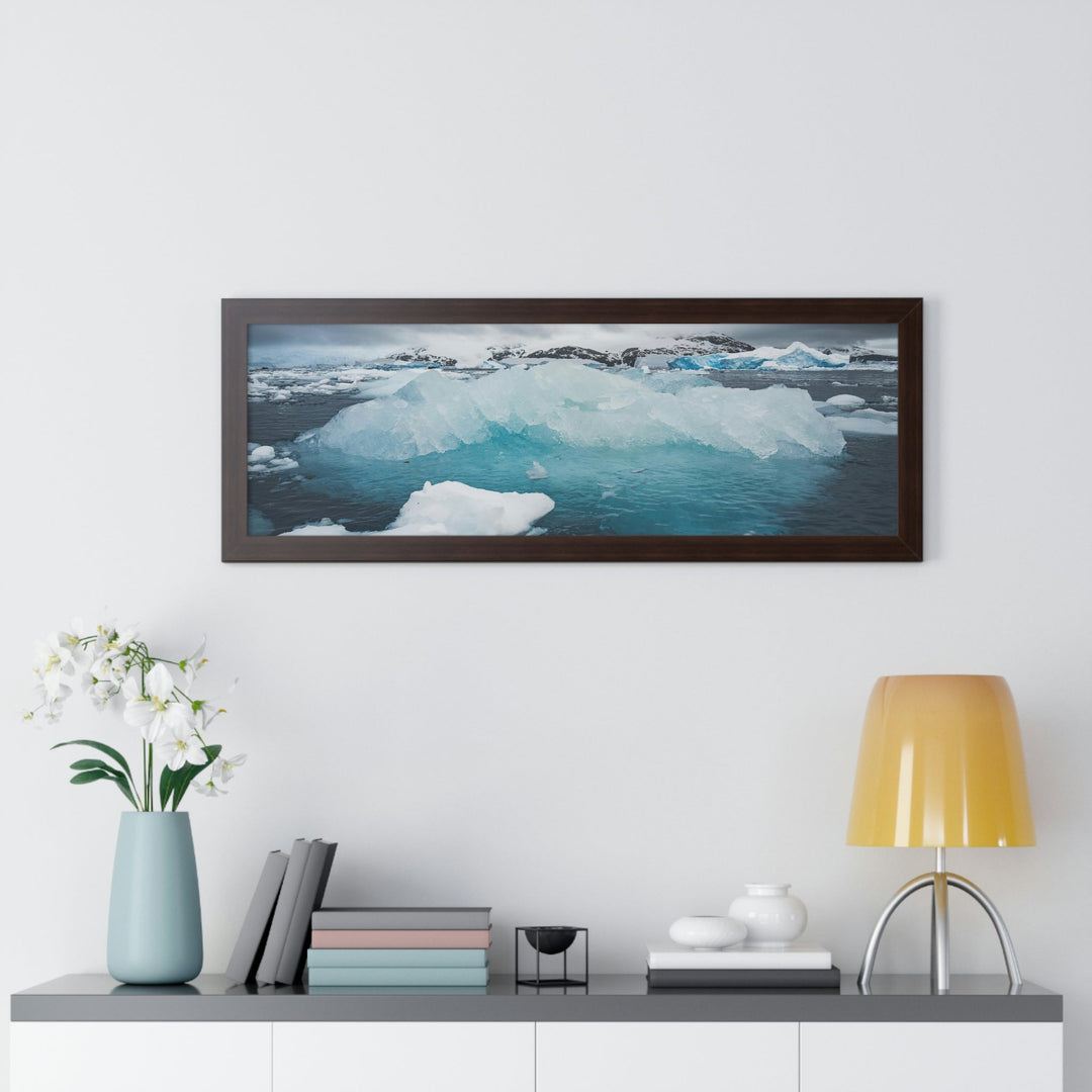 Floating Ice - Framed Print - Visiting This World