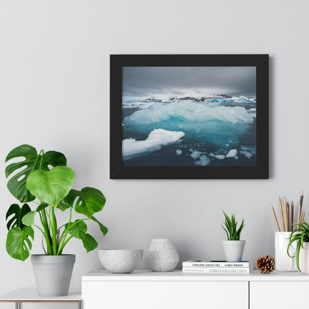 Floating Ice - Framed Print - Visiting This World