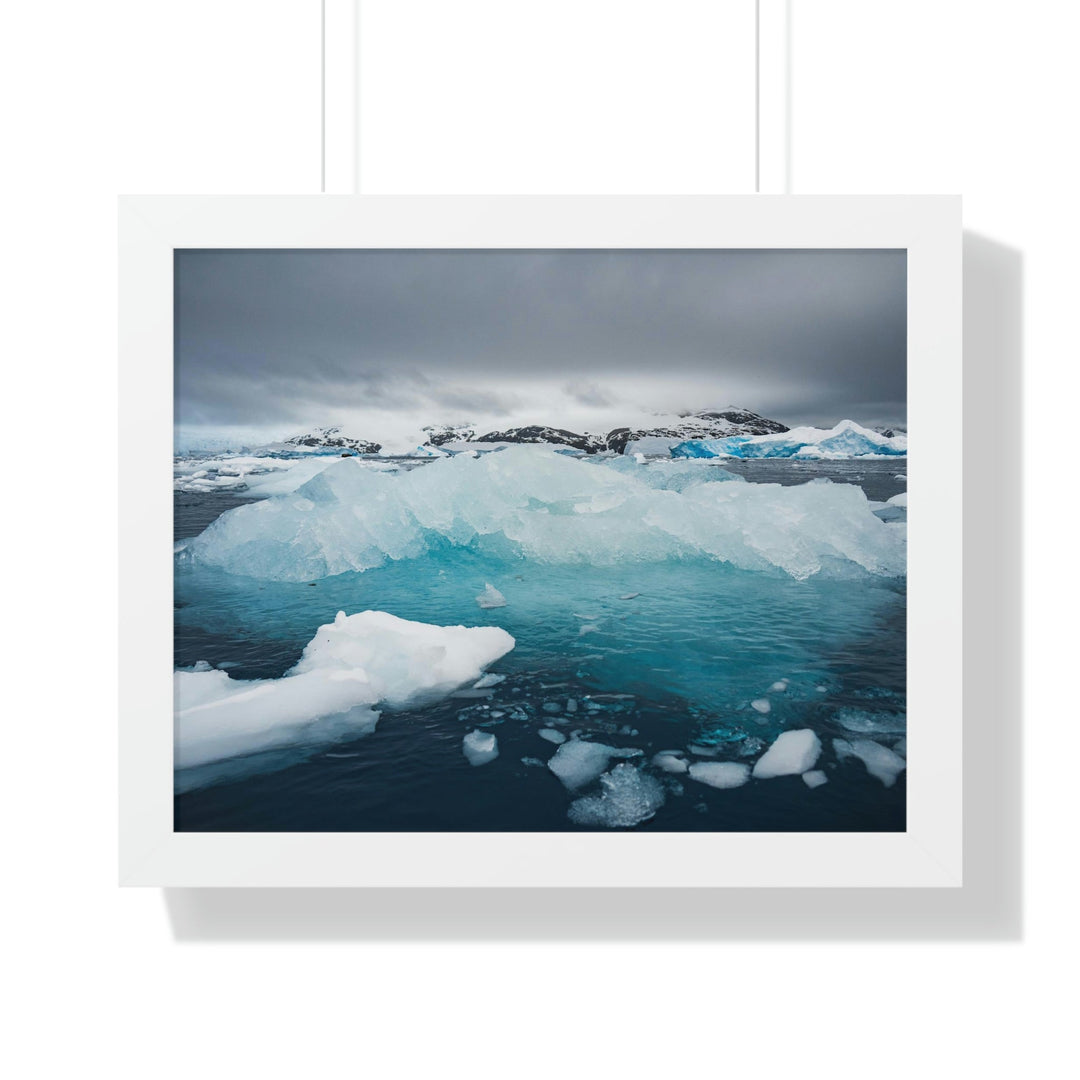 Floating Ice - Framed Print - Visiting This World