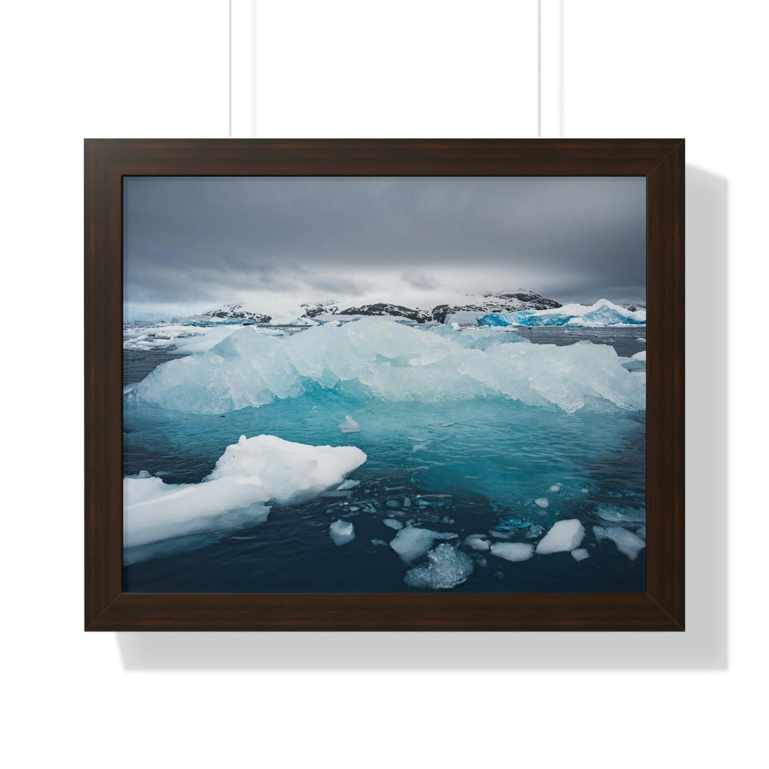 Floating Ice - Framed Print - Visiting This World