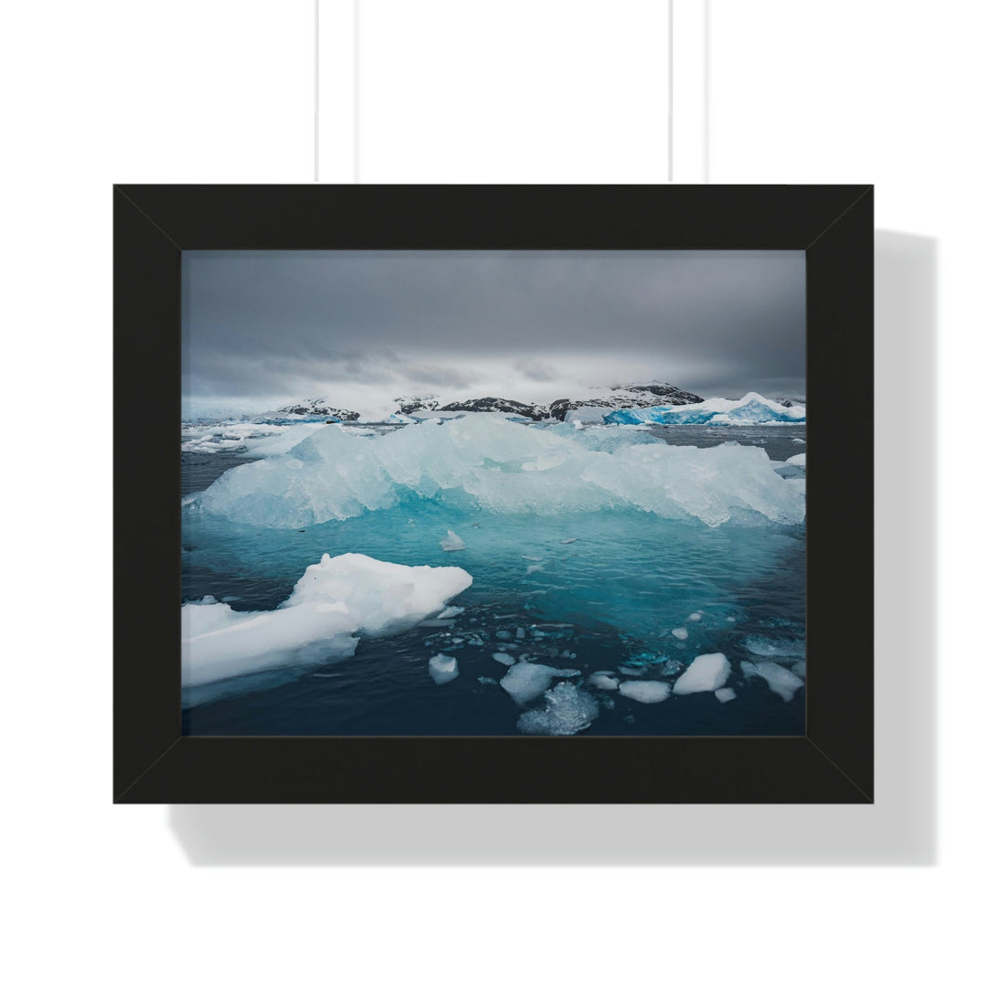 Floating Ice - Framed Print - Visiting This World