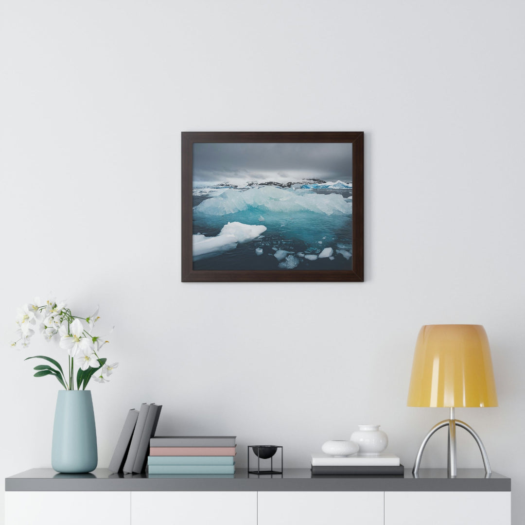 Floating Ice - Framed Print - Visiting This World