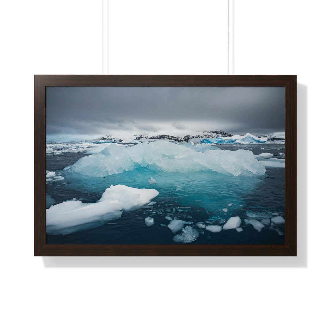 Floating Ice - Framed Print - Visiting This World