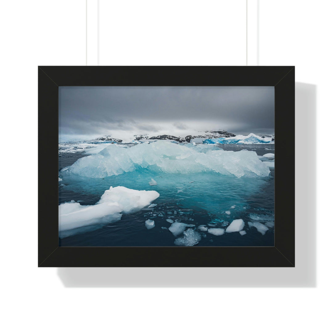 Floating Ice - Framed Print - Visiting This World