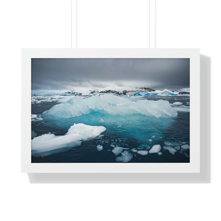 Floating Ice - Framed Print - Visiting This World