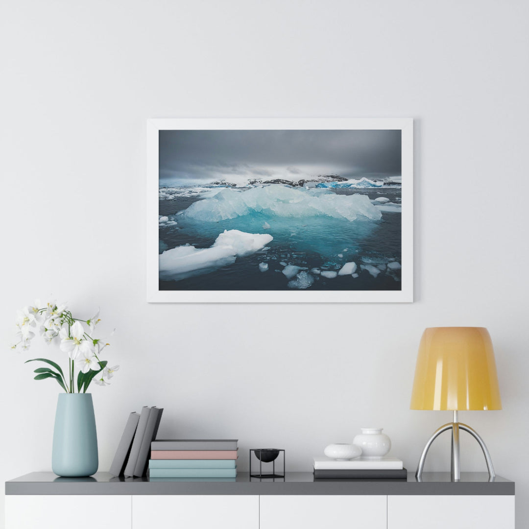 Floating Ice - Framed Print - Visiting This World