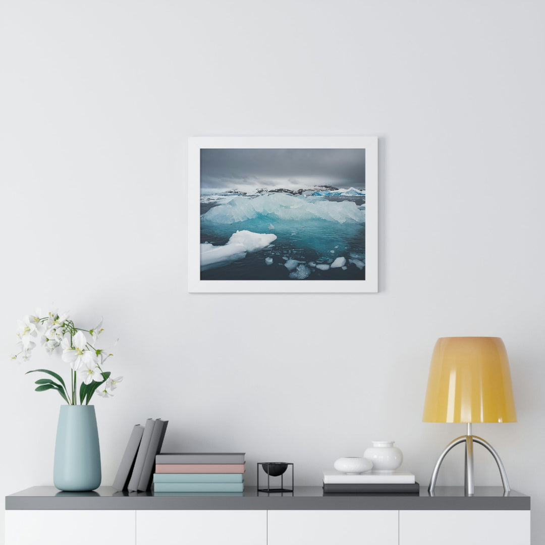 Floating Ice - Framed Print - Visiting This World