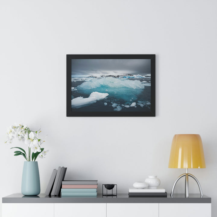 Floating Ice - Framed Print - Visiting This World