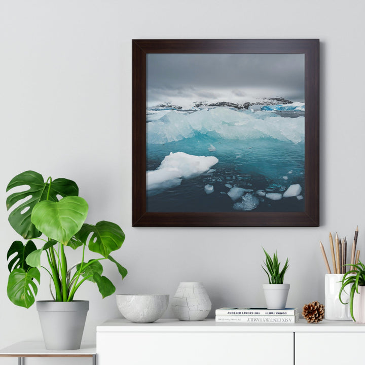 Floating Ice - Framed Print - Visiting This World