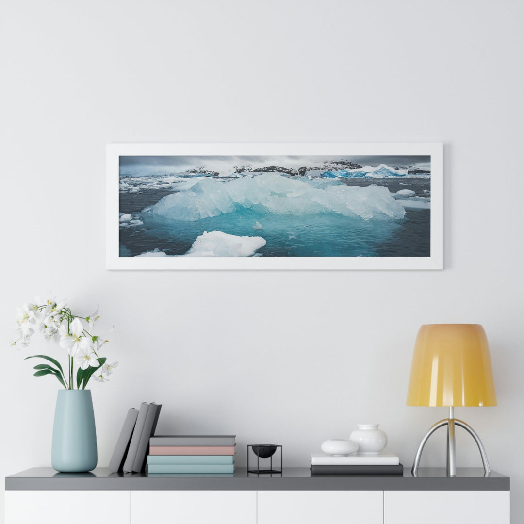 Floating Ice - Framed Print - Visiting This World