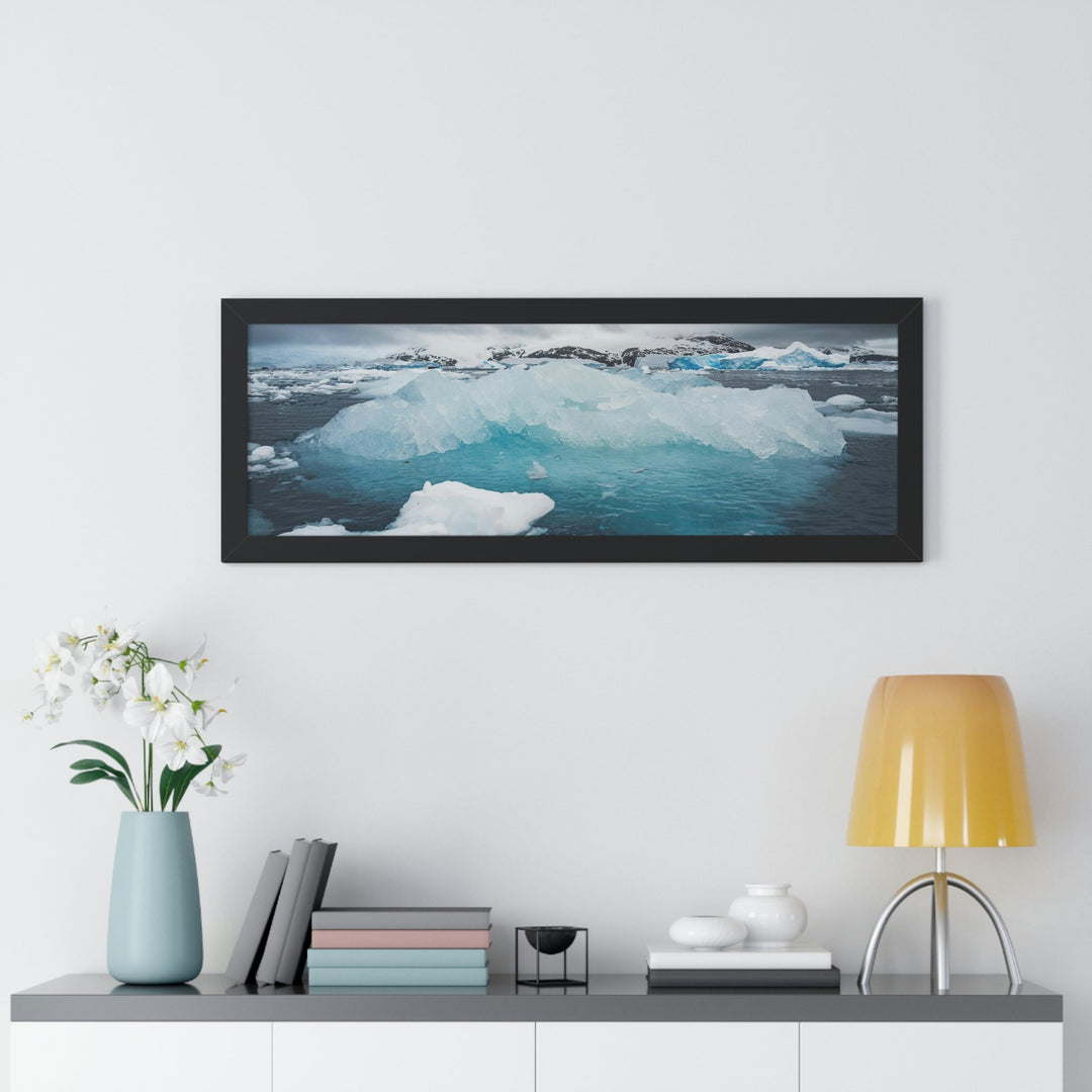 Floating Ice - Framed Print - Visiting This World