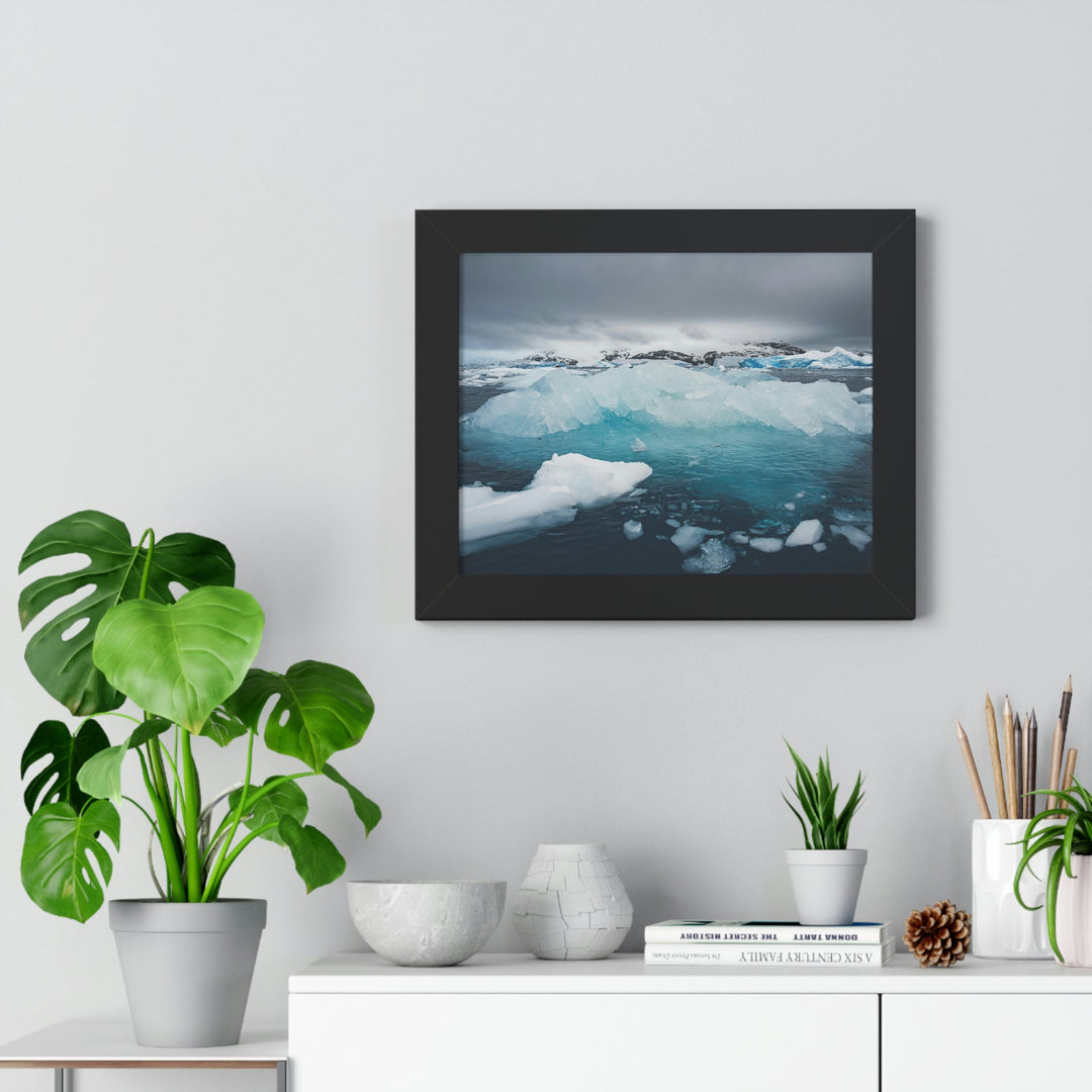 Floating Ice - Framed Print - Visiting This World