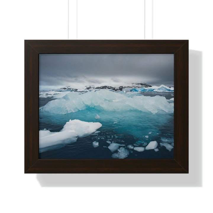 Floating Ice - Framed Print - Visiting This World